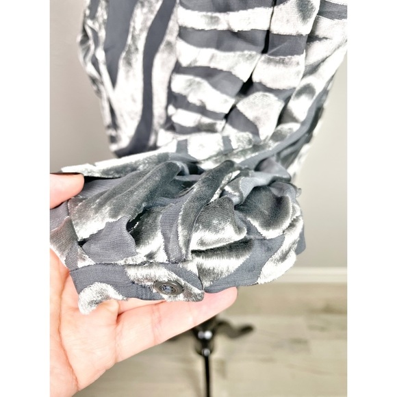 NWT IRO Nimas one-shoulder zebra-print mini dress - Picture 9 of 12